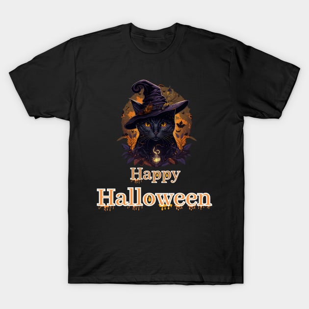 Boo-tiful Night: A Spooktacular Halloween T-Shirt by Pixel Plaza